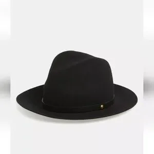 rag & bone Floppy Brim Black Wool Fedora Hat 1034 Size S rag & bone | Accessories | Rag Bone Floppy Brim Black Wool  main image 4